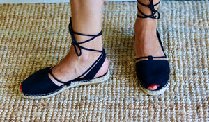 Suede Espadrille Sandals