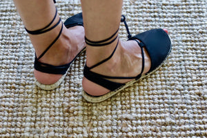 Suede Espadrille Sandals